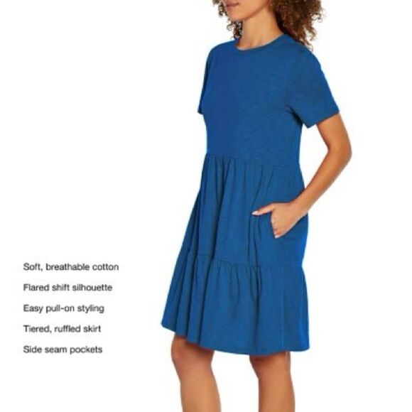 NEW Gap Blue Summer Dress - Picture 1 of 8